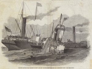 Kollision mellem hertuginden af Kent og Ravensbourne Steamers, ud for Northfleet Point